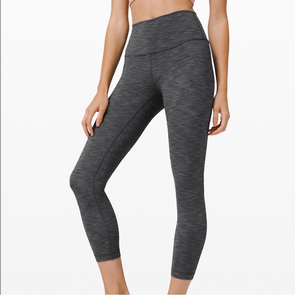 Lululemon Gray Wunder Under High-Rise 23" size 12